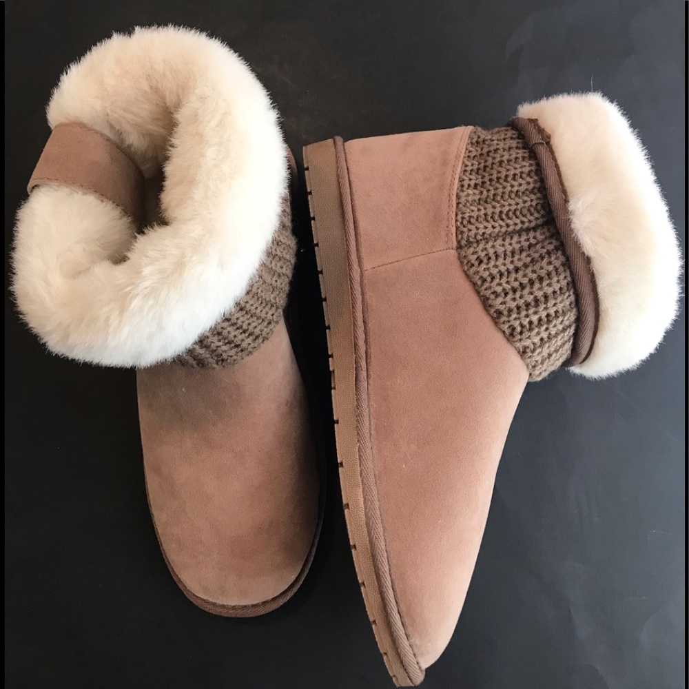 RAMPAGE PARVIN WOMEN’S BEIGE FAUX SUEDE